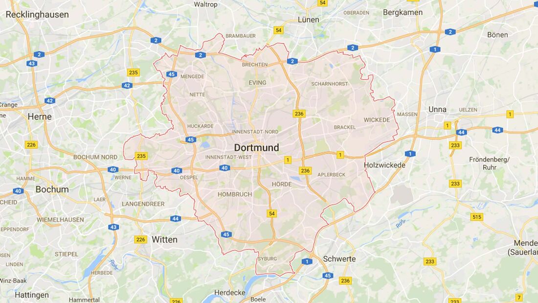 Karte Dortmund