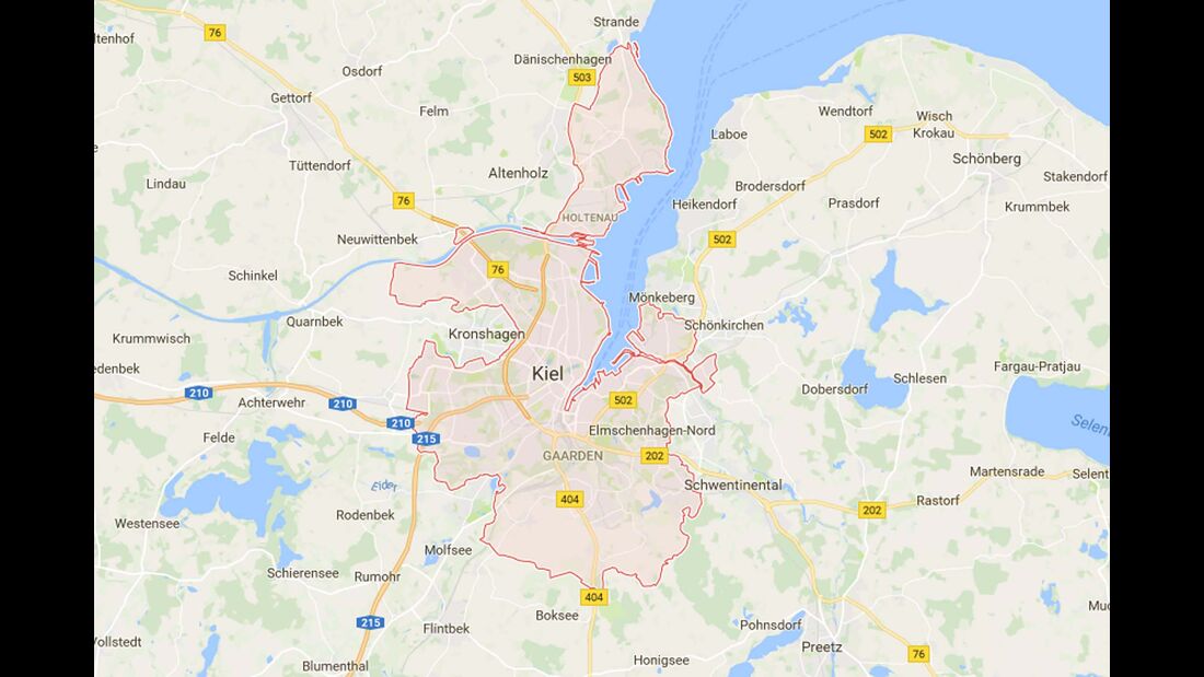 Karte Kiel