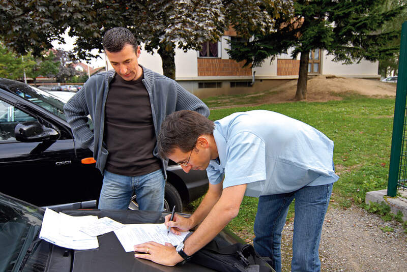 Kaufbeleg, Unterschrift