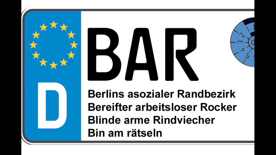Kennzeichen und ihre Bedeutung Was die Abkürzungen wirklich bedeuten