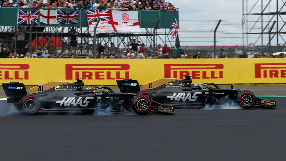 Kevin Magnussen & Romain Grosjean - Haas - GP England 2019