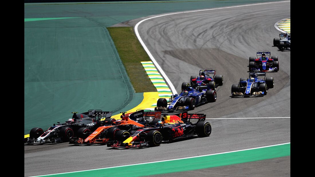 Kevin Magnussen - Stoffel Vandoorne - Daniel Ricciardo - Formel 1 - GP Brasilien - 12. November 2017