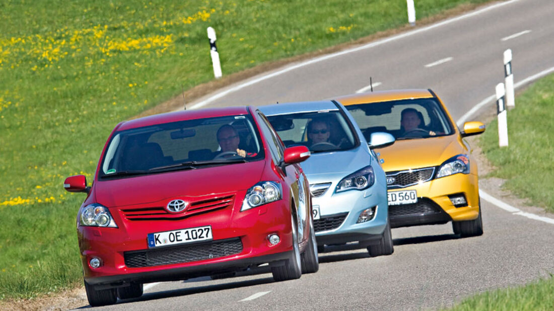 Kia Cee´d, Opel Astra, Toyota Auris