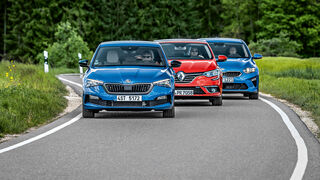 Kia Ceed 1.4 T-GDI, Renault Mégane TCe 140, Skoda Scala 1.5 TSI ACT, Exterieur