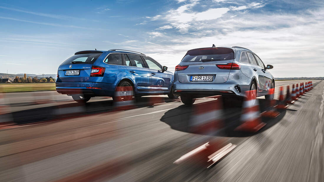 Kia Ceed Sportswagon und Skoda Octavia Combi im Test - auto motor und sport