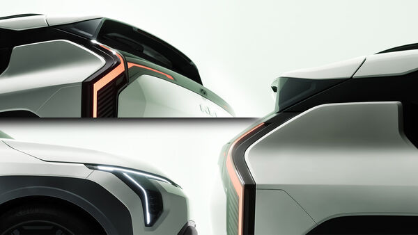 Kia EV3 Teaser Collage Scheinwerfer