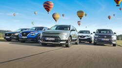 Kia Niro, Mazda CX-30, Nissan Juke, Renault Captur, VW T-Cross