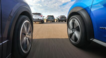Kia Niro, Mazda CX-30, Nissan Juke, Renault Captur, VW T-Cross