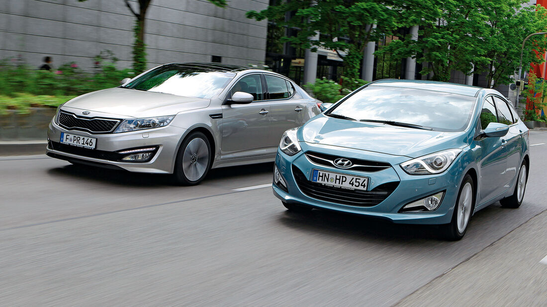 Kia Optima und Hyundai i40 Fahrbericht Stufenheck