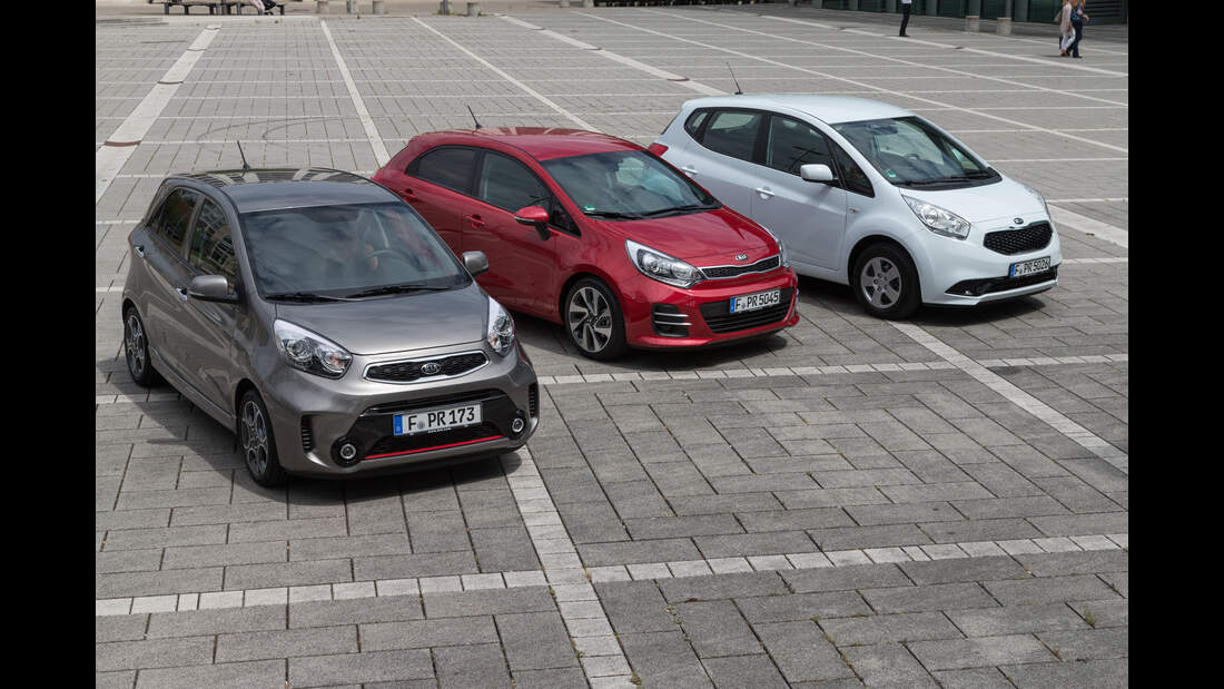 Kia Picanto, Kia Rio, Kia Venga Kleine Frage der Größe