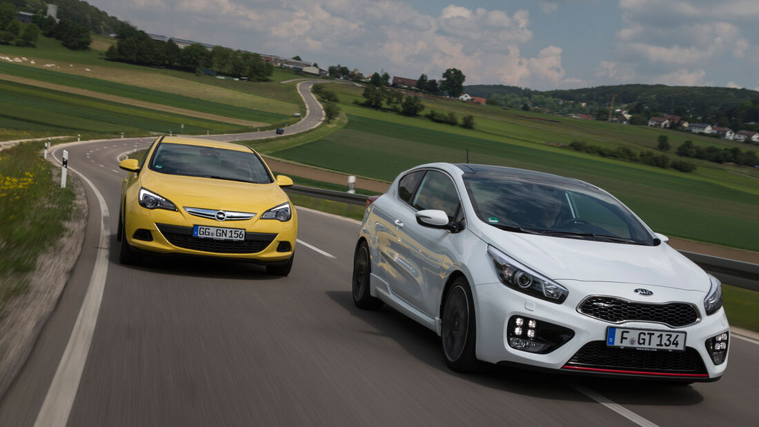 Kia Pro Cee'd GT gegen Opel Astra GTC: Duell in der 200-PS-Klasse  (Technische Daten) - AUTO MOTOR UND SPORT