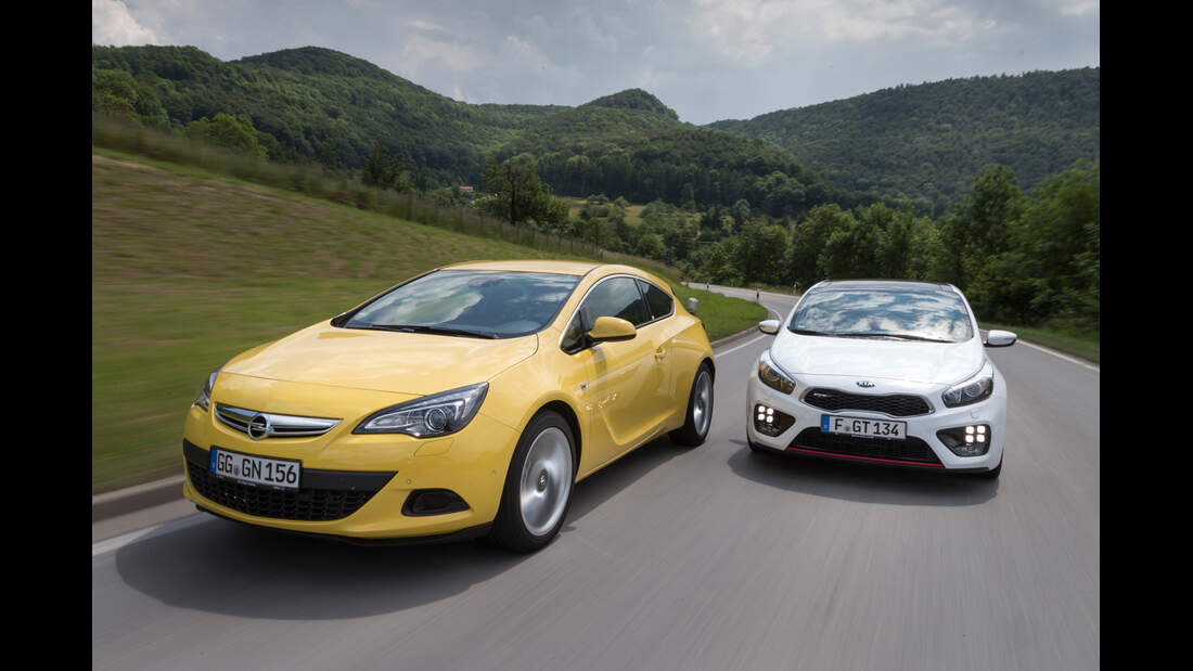 Kia Pro Cee'd GT gegen Opel Astra GTC: Duell in der 200-PS-Klasse ...