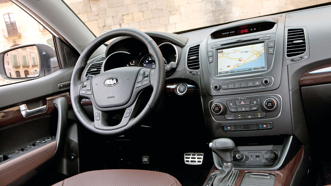 Kia Sorento, Lenkrad, Cockpit