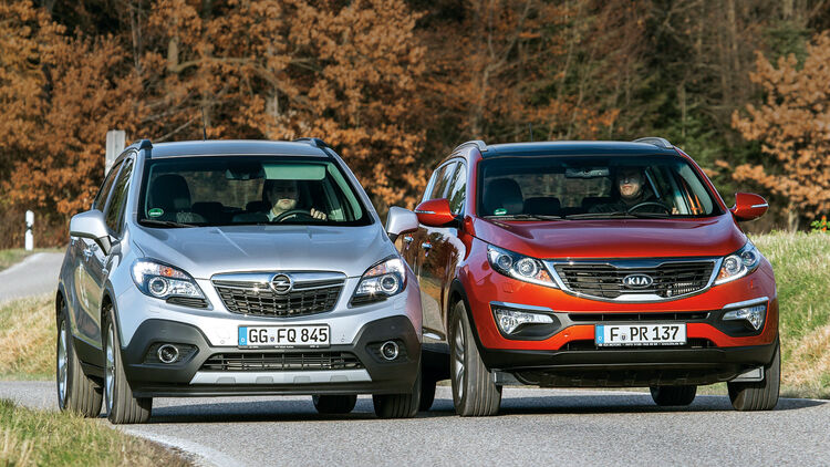 Fahrbericht Kia Sportage Und Opel Mokka Diesel Mit Frontantrieb Auto Motor Und Sport