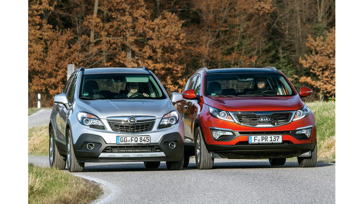 Fahrbericht Kia Sportage Und Opel Mokka Diesel Mit Frontantrieb Auto Motor Und Sport