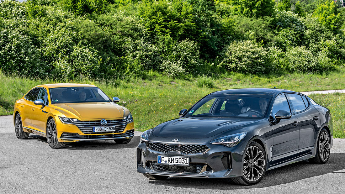 Kia Stinger 2.0 T-GDI, VW Arteon 2.0 TSI 4Motion, Exterieur