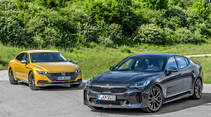 Kia Stinger 2.0 T-GDI, VW Arteon 2.0 TSI 4Motion, Exterieur