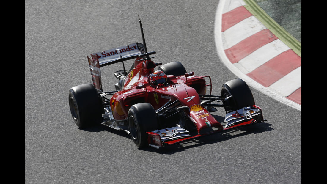 Kimi Räikkönen - Ferrari - Barcelona - F1 Test 2 - 14. Mai 2014