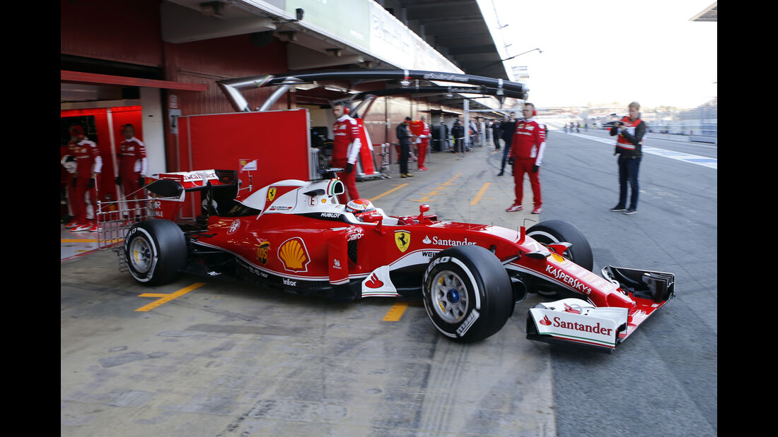 Kimi Räikkönen - Ferrari - Barcelona - Formel 1-Test - 1. März - 2016