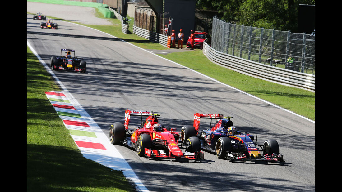 Kimi Räikkönen - Ferrari - Carlos Sainz - Toro Rosso - GP Italien 2015 - Monza 
