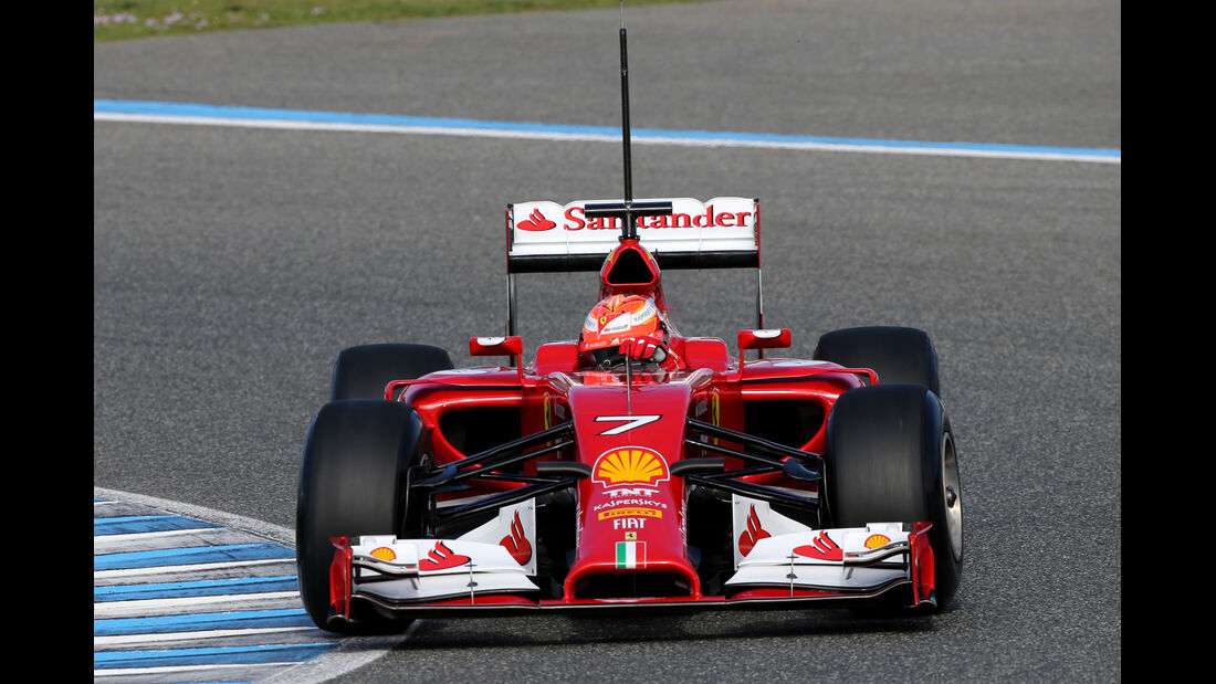 Kimi Räikkönen - Ferrari - Formel 1 - Jerez-Test - 28. Januar 2014