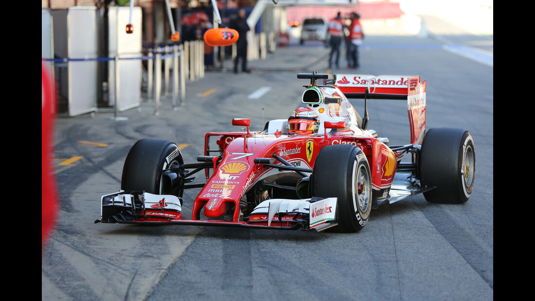 Kimi Räikkönen - Ferrari - Formel 1-Test - Barcelona - 24. Februar 2016