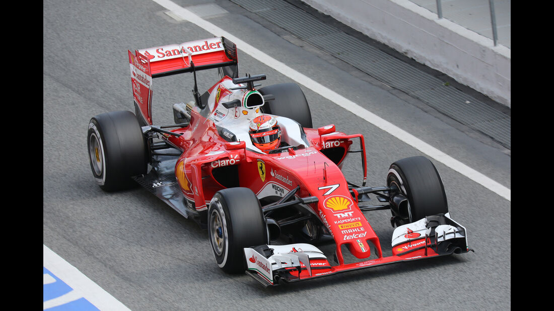 Kimi Räikkönen - Ferrari - Formel 1-Test - Barcelona - 25. Februar 2016