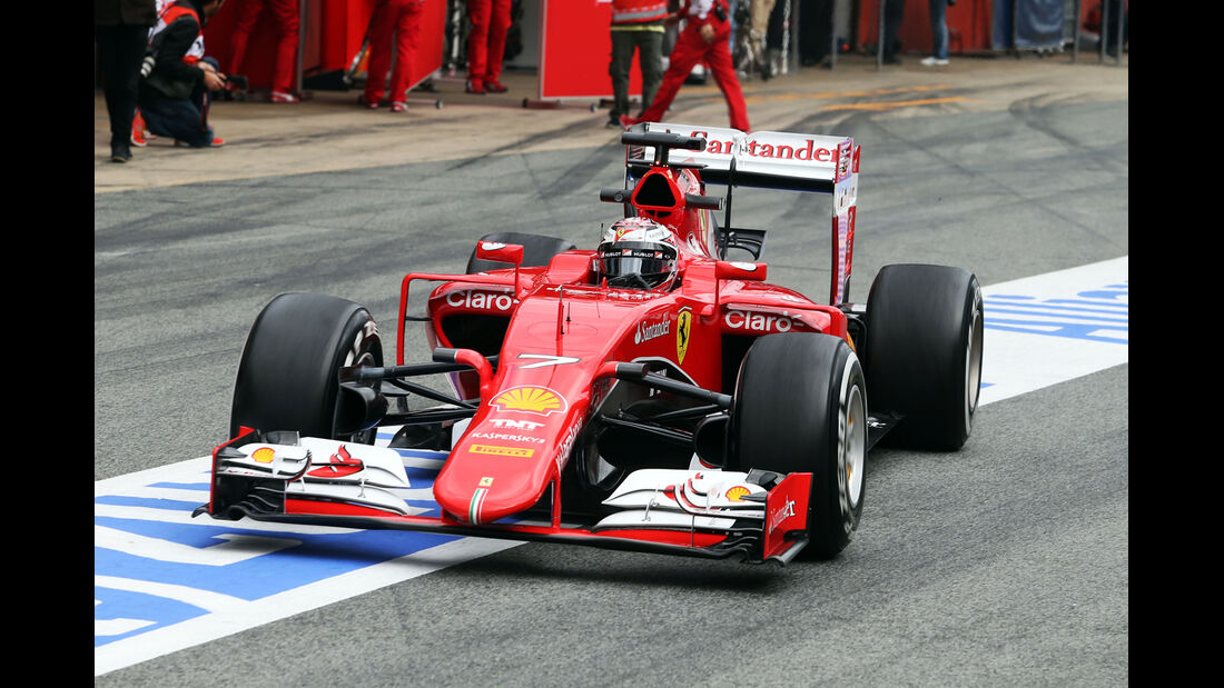 Kimi Räikkönen - Ferrari  Formel 1-Test - Barcelona - 26. Februar 2015