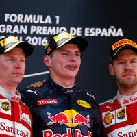 Kimi Räikkönen - Ferrari - Max Verstappen - Red Bull - Sebastian Vettel - Ferrari - GP Spanien 2016