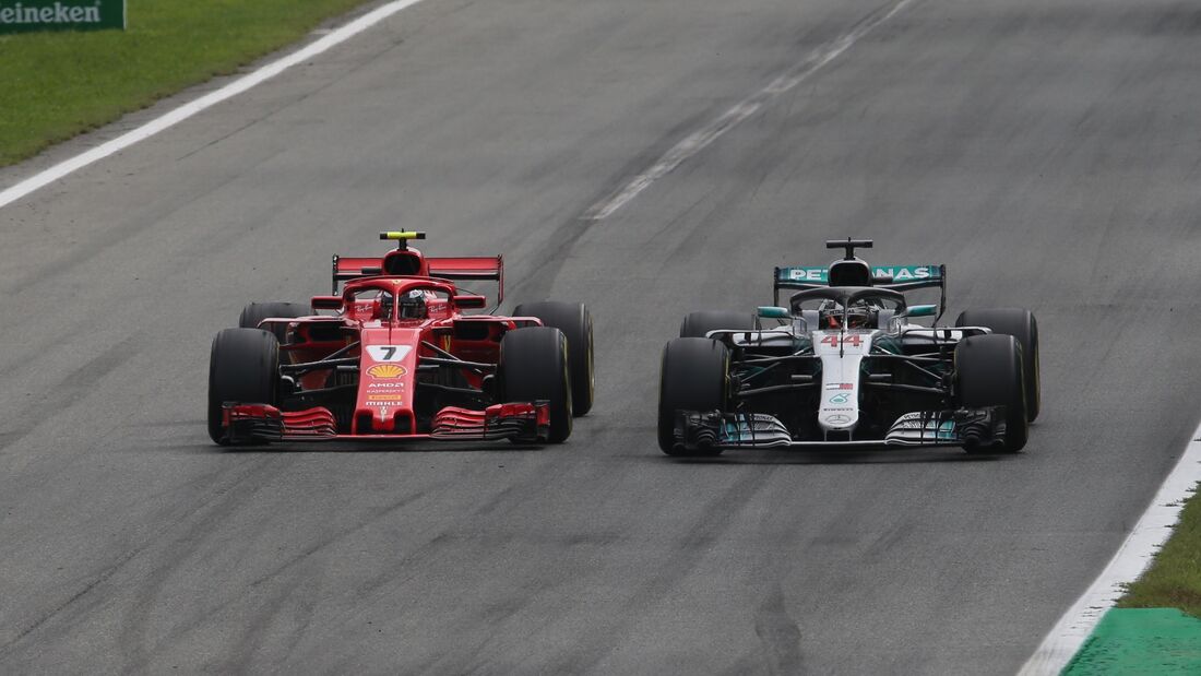 Kimi Räikkönen - Lewis Hamilton - Mercedes - Ferrari - GP Italien - Formel 1 - 2. September 2018