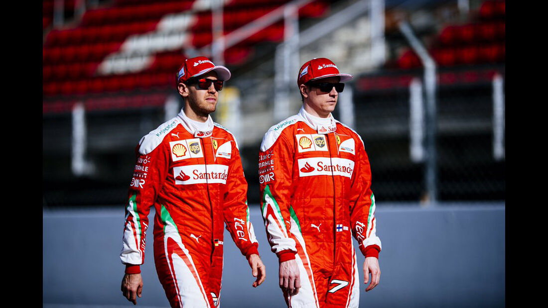 Kimi Räikkönen & Sebastian Vettel - Ferrari - Barcelona - 2016