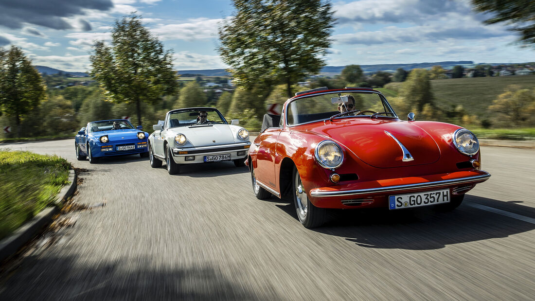 Klassische Porsche Cabriolets, Exterieur