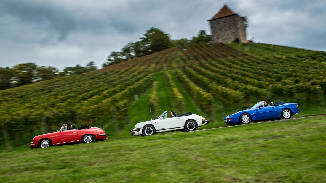 Klassische Porsche Cabriolets, Exterieur