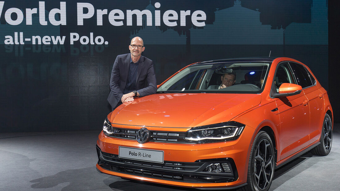 Klaus Bischoff mit dem neuen VW Polo