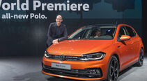 Klaus Bischoff mit dem neuen VW Polo