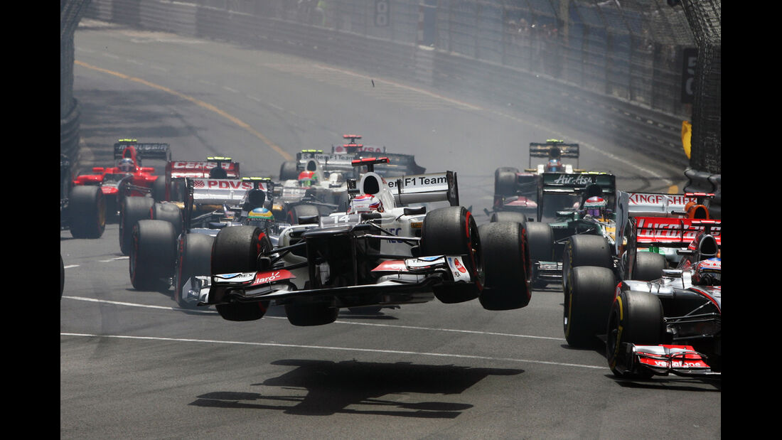 Kobayashi Crash GP Monaco 2012