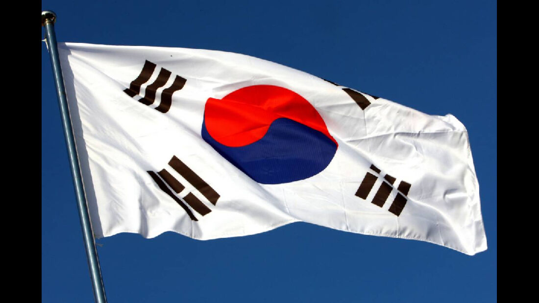 Korea Flagge - Formel 1 - GP Korea - 13. Oktober 2011