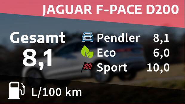 Kosten und Realverbrauch Jaguar F-Pace D200 R-Dynamic SE