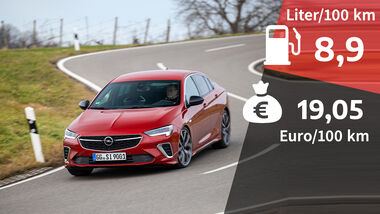 Kosten und Realverbrauch Opel Insignia GSi Grand Sport