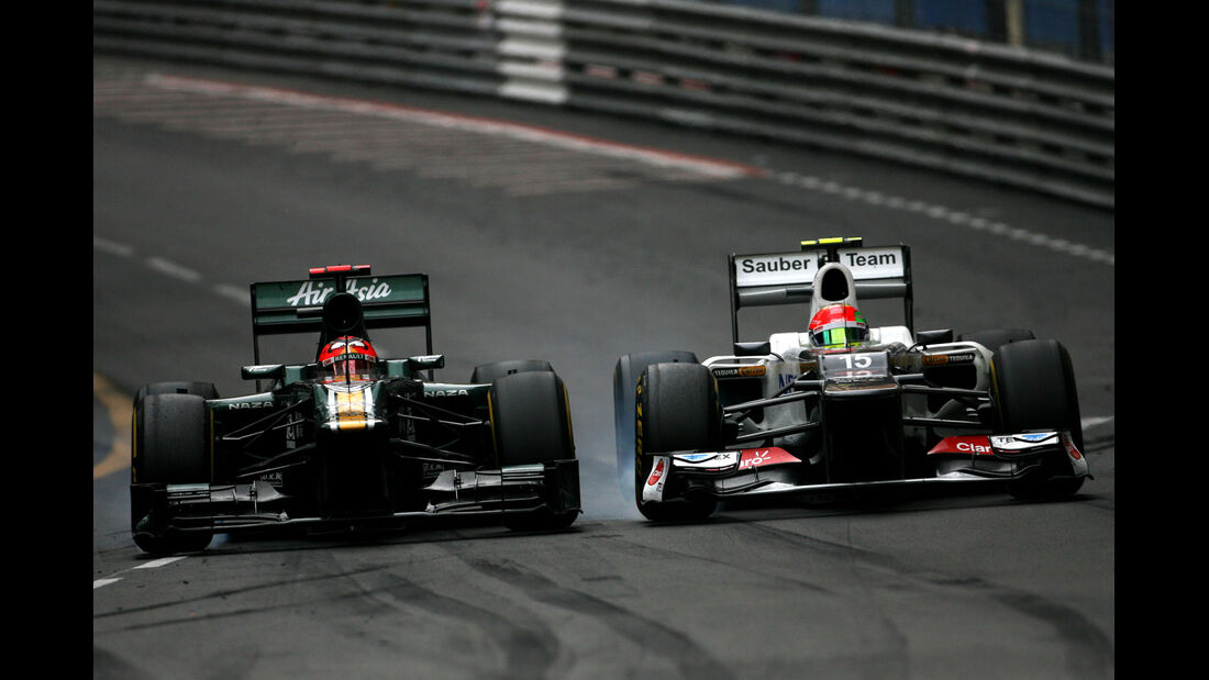 Kovalainen vs. Perez - GP Monaco 2012