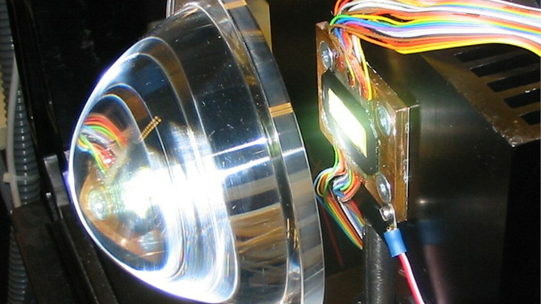 LED Array mit fokussierender Linse
