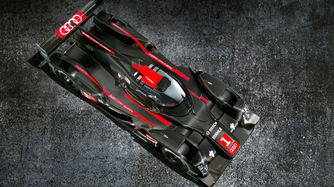 LMP1- Audi R18 e-tron Quattro, Draufsicht