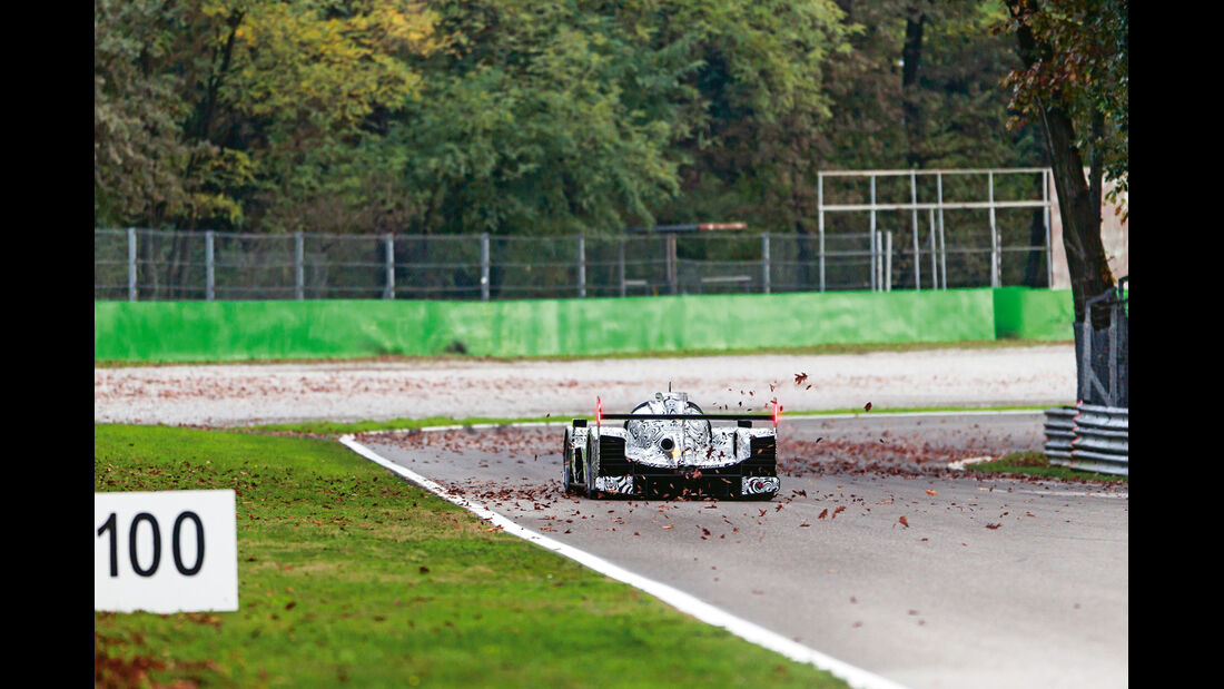 LMP1-Porsche 919 Hybrid, Heckansicht, Monza