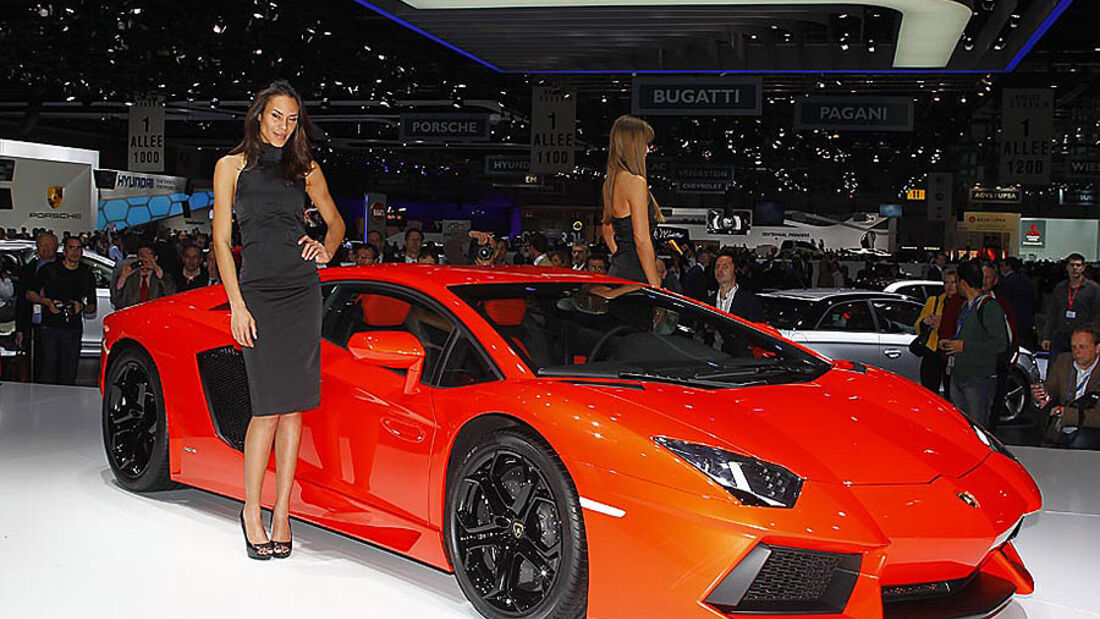 Lamborghini Aventador, Messe, Genf, 2011