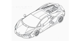 Lamborghini Aventador-Nachfolger Design-Patentbilder