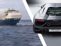 Lamborghini Aventador Ultimae Felicity Ace Transport Schiff Feuer