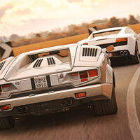 Lamborghini Countach, Lamboghini Gallardo LP 550-2, Heckansicht