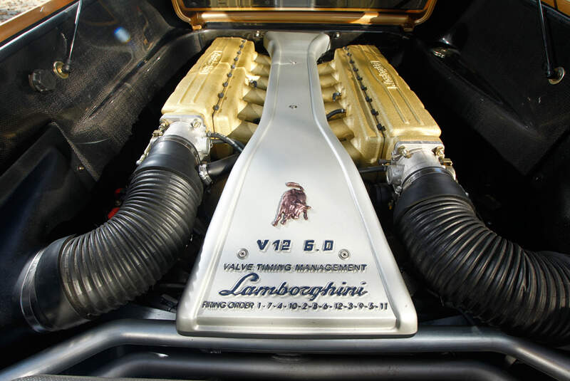 Lamborghini Diabolo 6.0 S.E., Motorblock, Motor, Motorraum