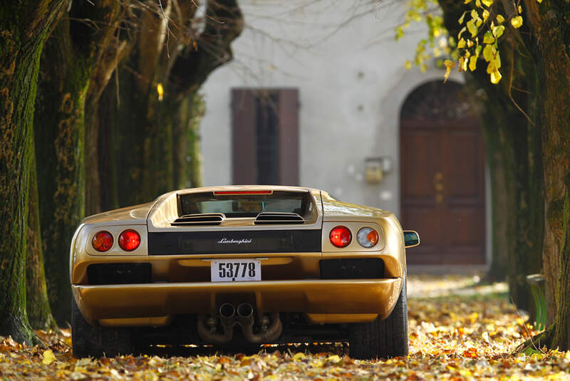 Lamborghini Diabolo 6.0 S.E., Seitenansicht, Park, Rückleuchte