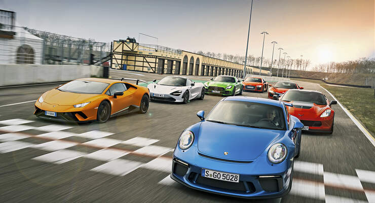 Lamborghini Huracán Performante, Chevrolet Corvette Z06, Mercedes-AMG GT R, McLaren 720S, Porsche 911 GT3, Audi R8 V10 Plus, Honda NSX, Exterieur